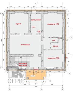 Коттедж 180м², 2-этажный, на длительный срок,