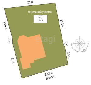 Дом 228м², 4-этажный, участок 7 сот.