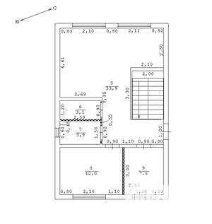 Дом 134м², 2-этажный, участок 4 сот.