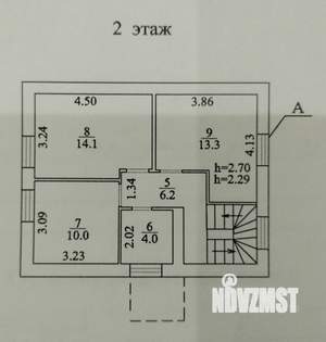 Дом 101м², 2-этажный, участок 4 сот.