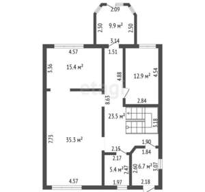 Дом 280м², 3-этажный, участок 6 сот.  
