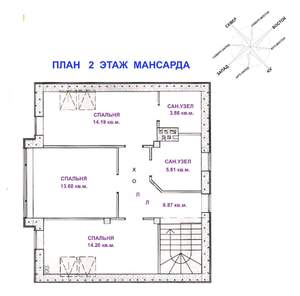 Дом 145м², 2-этажный, участок 5 сот.  