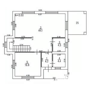 Дом 190м², 2-этажный, участок 7 сот.  