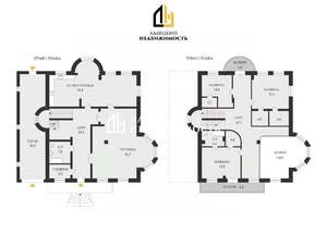 Коттедж 477м², 3-этажный, участок 12 сот.  