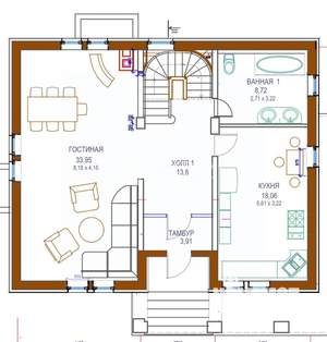 Дом 240м², 2-этажный, участок 10 сот.  