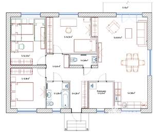 Дом 118м², 1-этажный, участок 6 сот.  