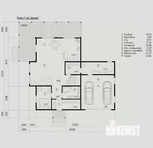 Дом 180м², 2-этажный, участок 6 сот.  