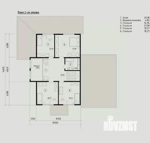 Дом 180м², 2-этажный, участок 6 сот.  