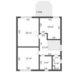 Дом 280м², 3-этажный, участок 6 сот.  