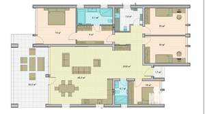 Коттедж 190м², 1-этажный, участок 8 сот.  