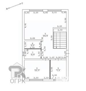 Дом 134м², 2-этажный, участок 4 сот.  