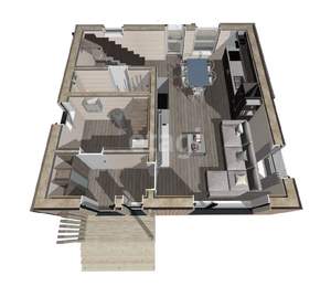 Дом 118м², 2-этажный, участок 5 сот.  