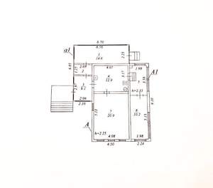 Дом 51м², 1-этажный, участок 13 сот.  