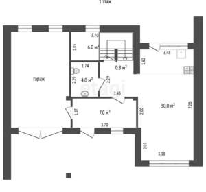 Дом 156м², 2-этажный, участок 3 сот.  