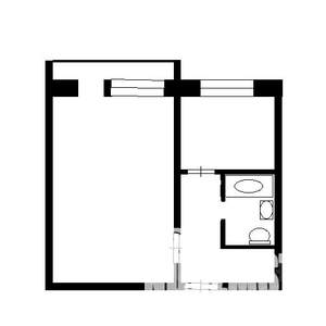 1-к квартира, на длительный срок, 32м2, 9/9 этаж