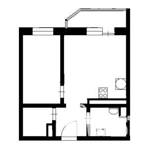 1-к квартира, на длительный срок, 45м2, 12/17 этаж
