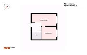 1-к квартира, на длительный срок, 32м2, 7/25 этаж