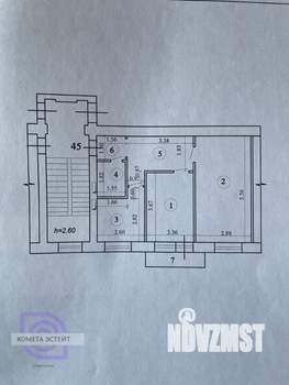 2-к квартира, на длительный срок, 44м2, 5/5 этаж
