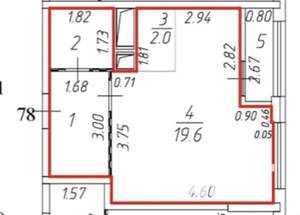 1-к квартира, на длительный срок, 32м2, 8/25 этаж