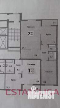 2-к квартира, на длительный срок, 71м2, 16/17 этаж