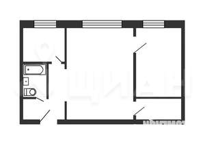 2-к квартира, на длительный срок, 50м2, 1/9 этаж