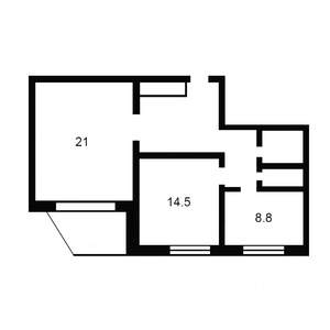 2-к квартира, на длительный срок, 62м2, 8/16 этаж