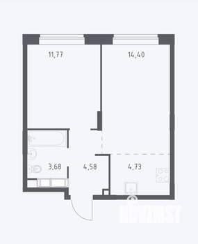 1-к квартира, на длительный срок, 40м2, 8/17 этаж