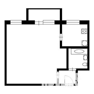 1-к квартира, на длительный срок, 45м2, 3/5 этаж