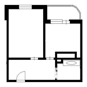 1-к квартира, на длительный срок, 43м2, 6/25 этаж