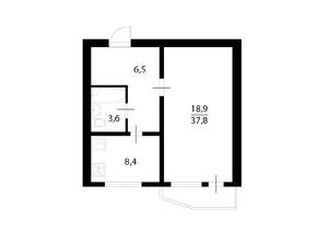 1-к квартира, на длительный срок, 40м2, 14/17 этаж