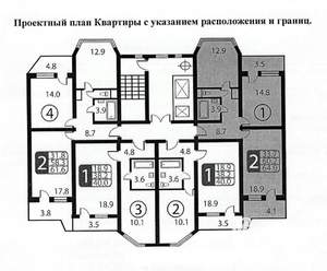 2-к квартира, на длительный срок, 60м2, 14/17 этаж