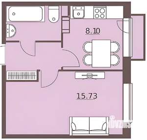 1-к квартира, на длительный срок, 32м2, 3/6 этаж