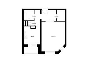 1-к квартира, на длительный срок, 43м2, 9/17 этаж