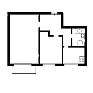 2-к квартира, на длительный срок, 47м2, 6/12 этаж