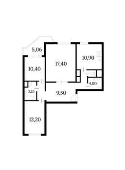 3-к квартира, на длительный срок, 74м2, 3/16 этаж