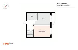 1-к квартира, на длительный срок, 37м2, 13/25 этаж