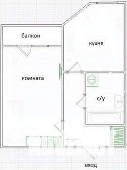 1-к квартира, на длительный срок, 38м2, 17/17 этаж