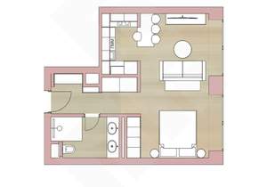 Студия квартира, на длительный срок, 41м2, 9/40 этаж