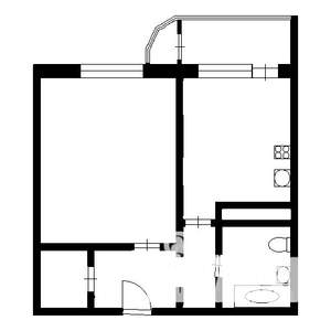 1-к квартира, на длительный срок, 43м2, 10/21 этаж