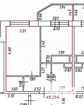 1-к квартира, на длительный срок, 35м2, 17/25 этаж