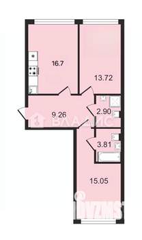 2-к квартира, на длительный срок, 62м2, 20/21 этаж