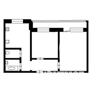 2-к квартира, на длительный срок, 45м2, 5/5 этаж