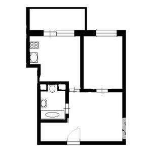 1-к квартира, на длительный срок, 44м2, 13/21 этаж