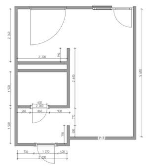 Студия квартира, на длительный срок, 26м2, 7/22 этаж