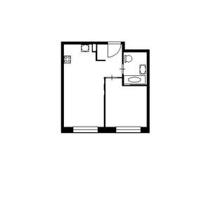 1-к квартира, на длительный срок, 40м2, 3/25 этаж