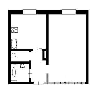 1-к квартира, на длительный срок, 31м2, 1/5 этаж