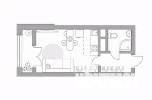 Студия квартира, вторичка, 24м2, 2/25 этаж