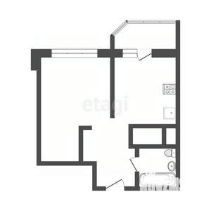1-к квартира, вторичка, 38м2, 4/25 этаж