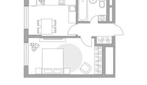 1-к квартира, вторичка, 33м2, 6/17 этаж