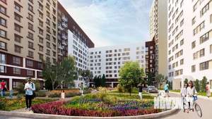 1-к квартира, строящийся дом, 33м2, 16/17 этаж